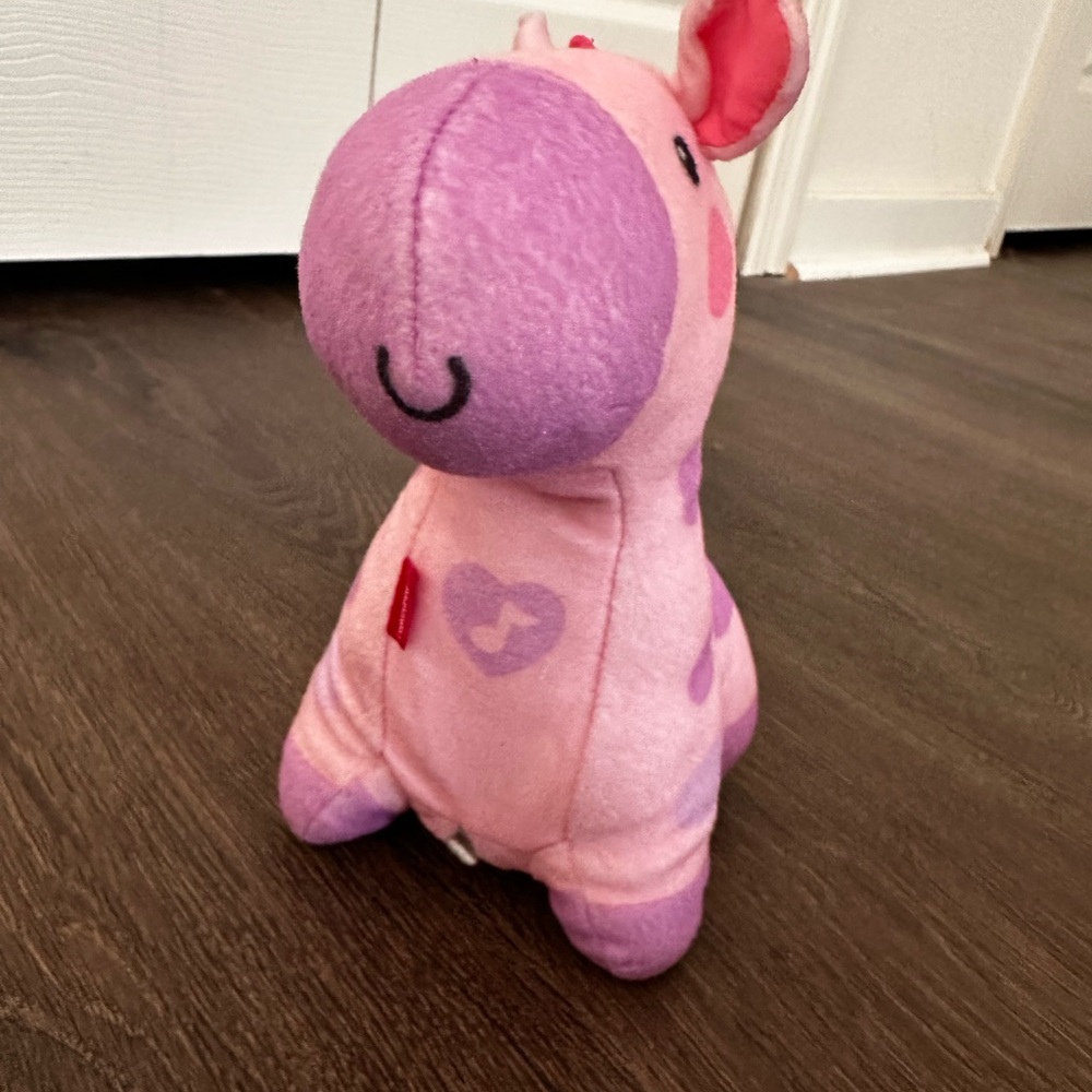Fisher Price Soothe & Glow Giraffe Pink Musical Lighted 8" Plush 2013 WORKS - Picture 3 of 4